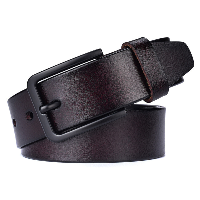 Men's leather leather belt casual belt
