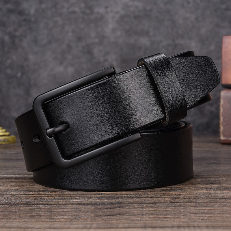 Men's leather leather belt casual belt