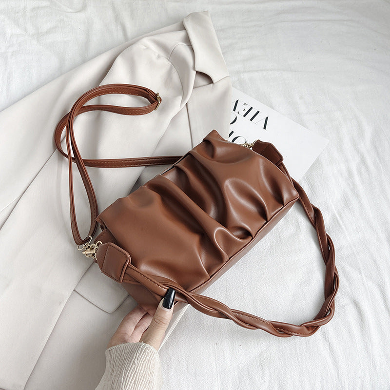 "City Chic: Soft Leather Sling Bag"
