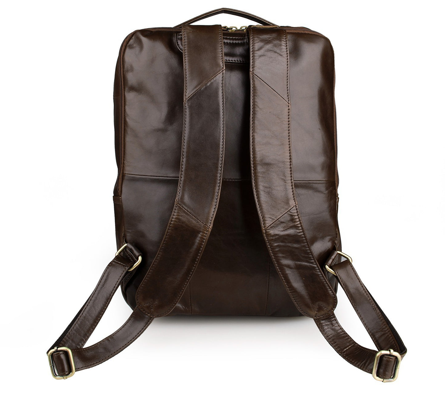Leather computer backpack