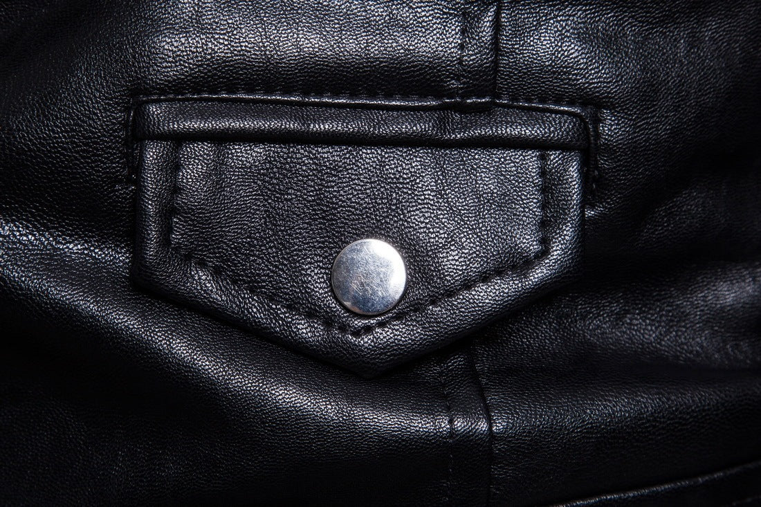 Men's biking leather jacket