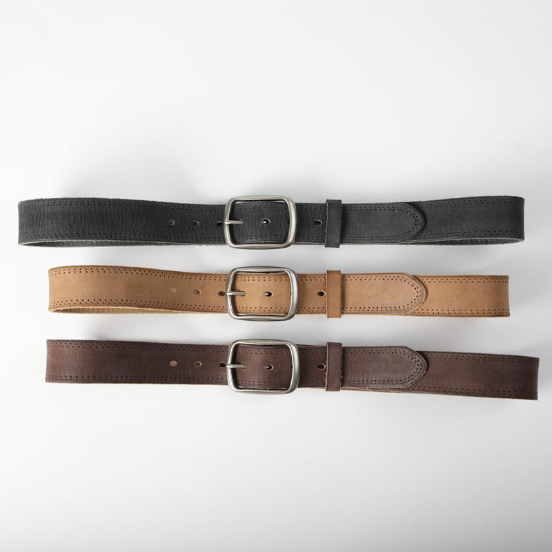Distressed Soft Original Cowhide Men's Belt Leather Retro