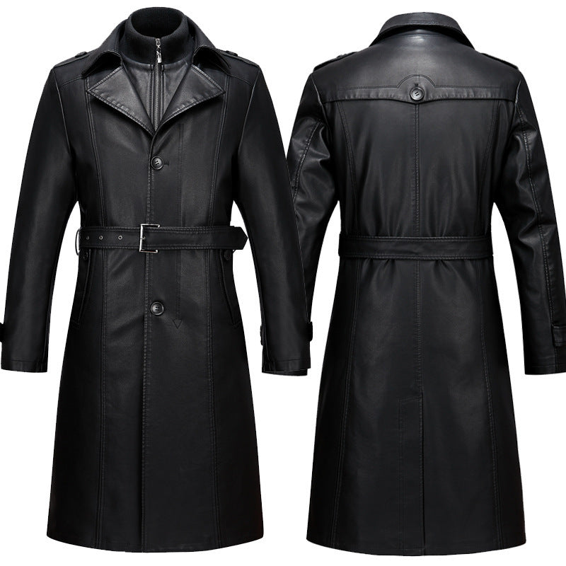 Men's genuine leather coat