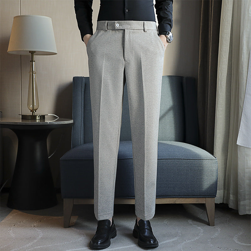 "EliteFit™ Four-Tone Slim Trousers by Fab Fur