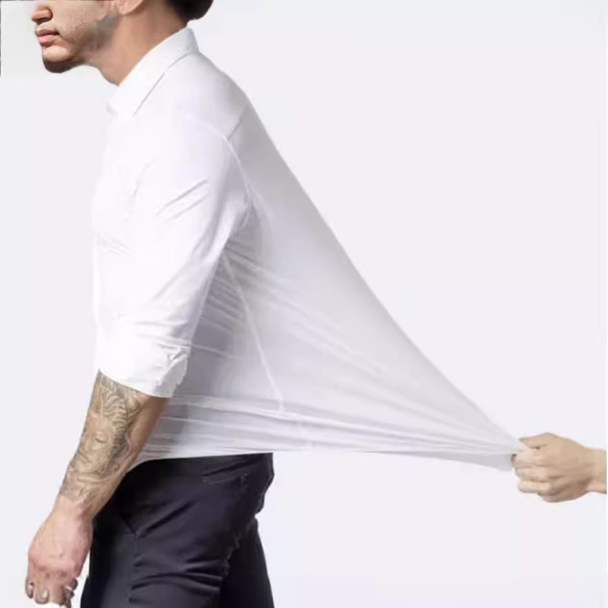 Men's formal And Leisure Long Sleeve Lapel Shirt