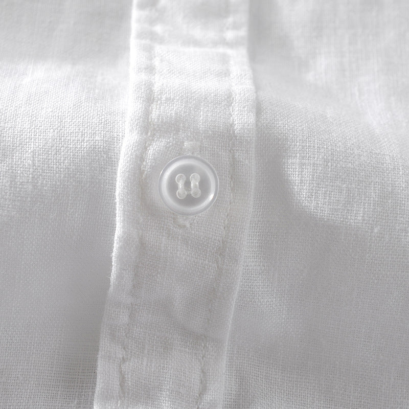 Short Sleeve Breathable Pure Shirt For Men