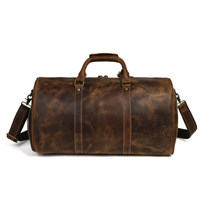 Traveling leather bag for small trips