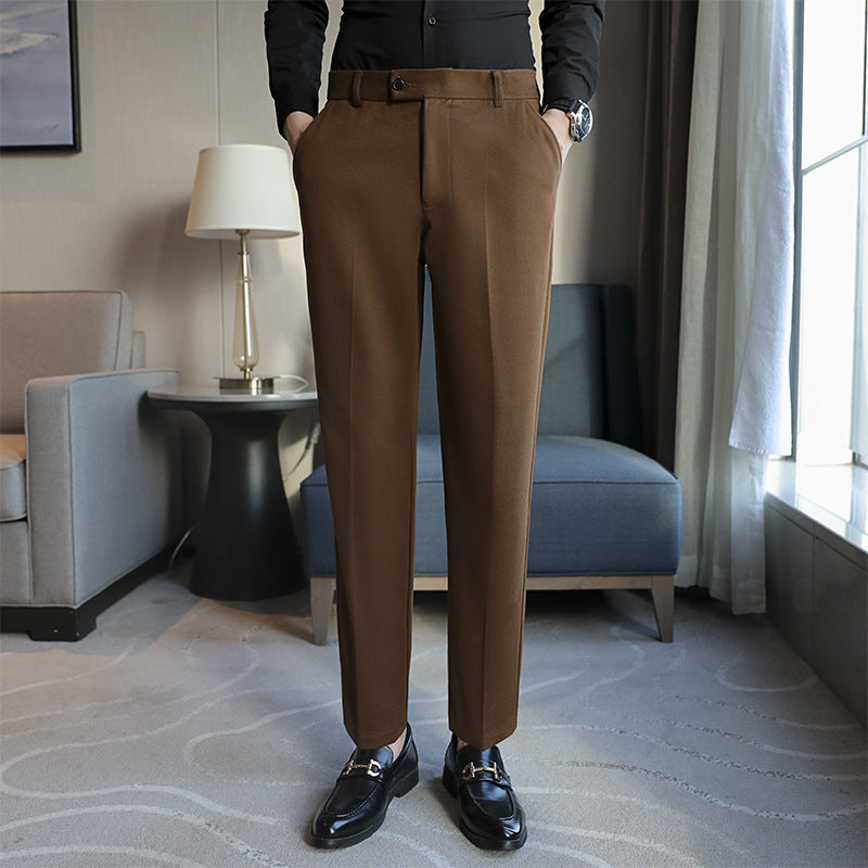 "EliteFit™ Four-Tone Slim Trousers by Fab Fur