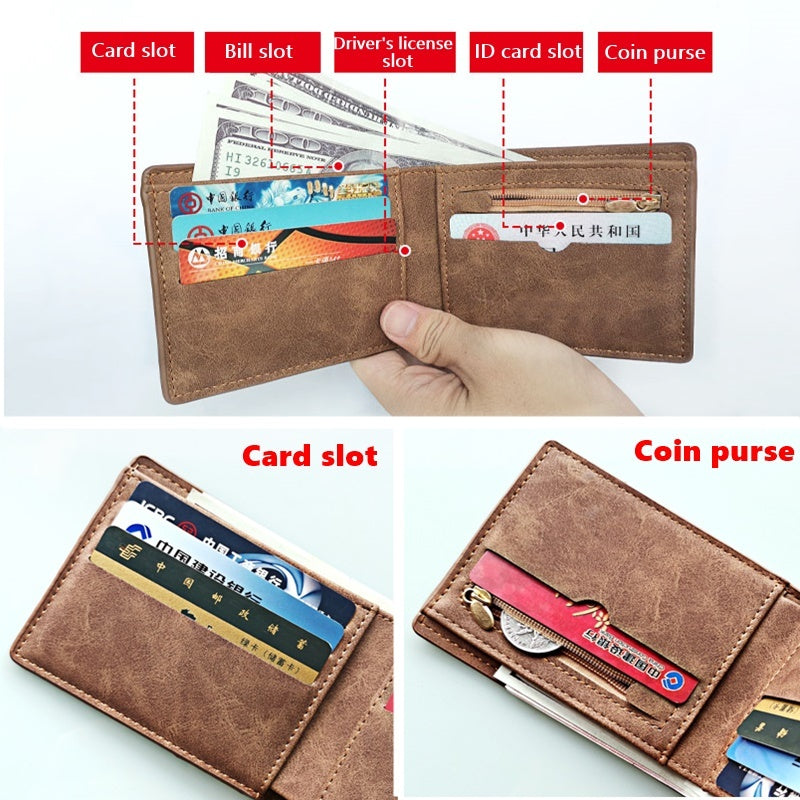 Men Wallets Small Money Purses Design