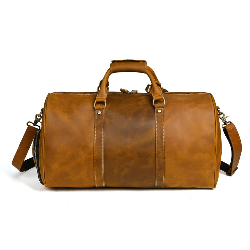 Traveling leather bag for small trips