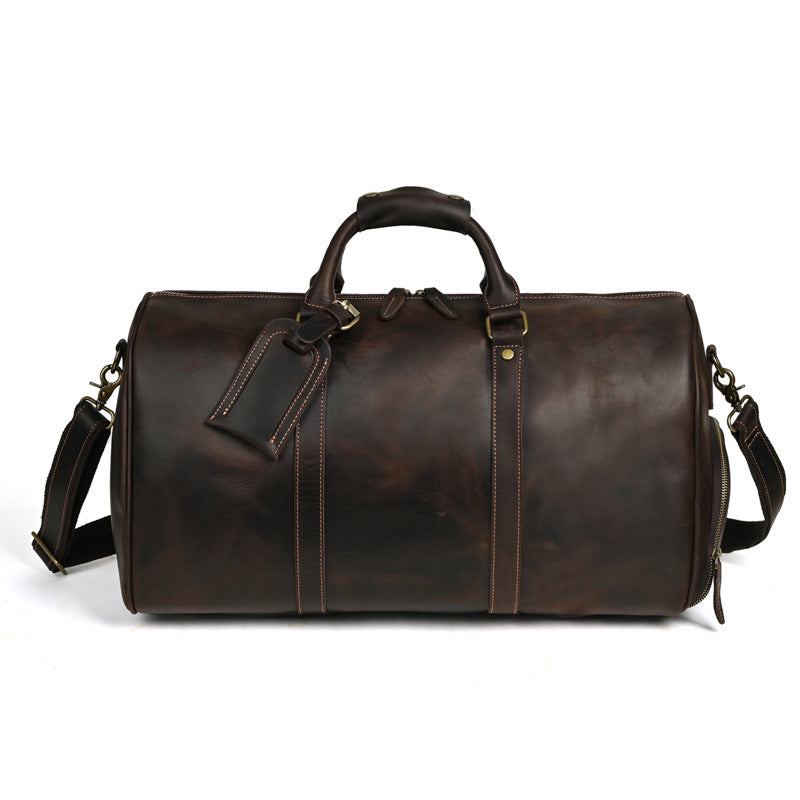 Traveling leather bag for small trips