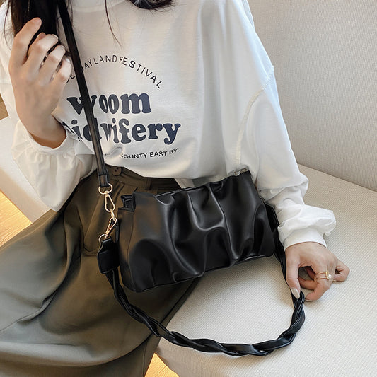 "City Chic: Soft Leather Sling Bag"