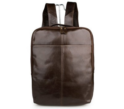 Leather computer backpack