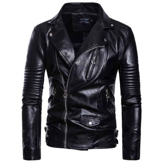 Men's biking leather jacket